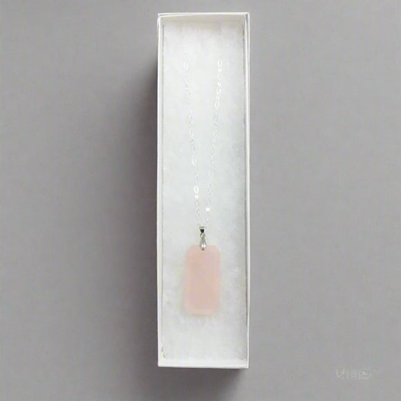 Right Here Necklace - Rose Quartz