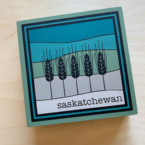 6 x 6 Art Panel | Saskatchewan 5 Wheat