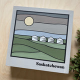 8 x 8 Art Panel | Sask 4 Grain Bins