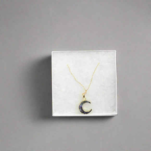 Abalone Moon Necklace