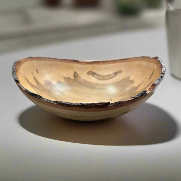 Live-edge Ambrosia Maple Bowl