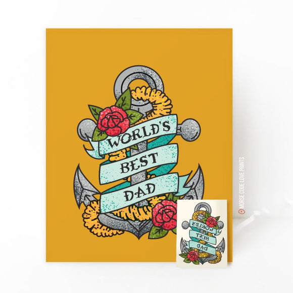 Tattoo Dad | Father's Day | Specialty Holiday Card