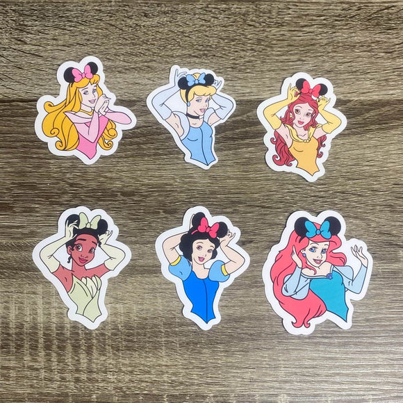 Set of 6 Princess with Ears 3