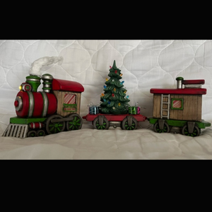 Christmas Train with Lights (Set of 3)