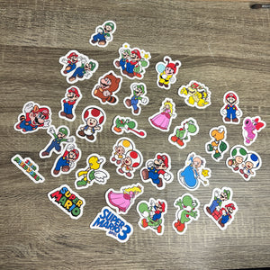 Set of 30 Mario 2.25" Vinyl Stickers/Decals