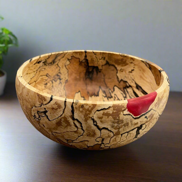 Spalted Birch and Resin Bowl