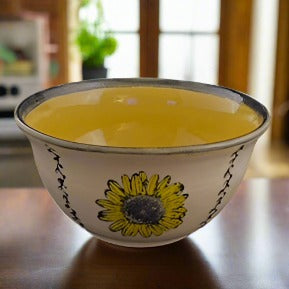 Tall Sunflower Bowl