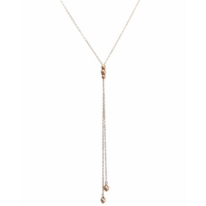 Lasso Necklace - Rose Gold