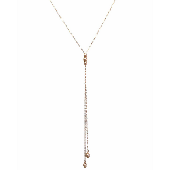 Lasso Necklace - Rose Gold