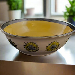 Wide Sunflower Bowl