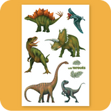 Dinosaur Themed Temporary Tattoos