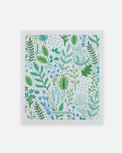 Sponge Cloth Floral Green