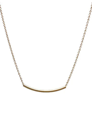 Tube Necklace - Gold