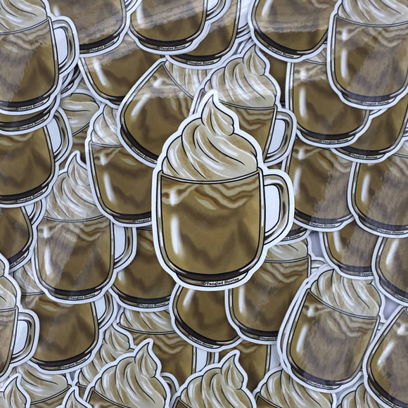 Pumpkin Spice Latte Waterproof Sticker