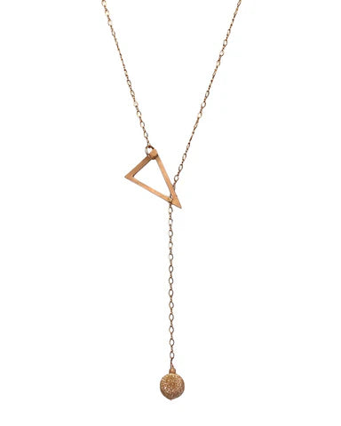 Lariat Necklace - Rose Gold