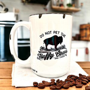 Do Not Pet the Fluffy Cows Farmhouse Mug